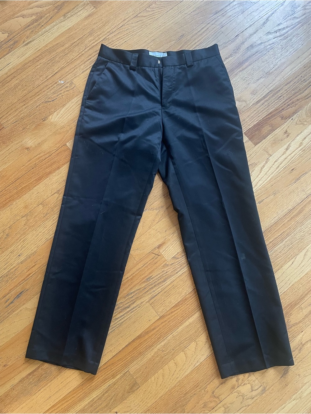 Topman Black Dress Trousers Straight Tailored Style
